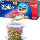 Ziploc Gallon Food Storage Bags, Stay Open Design with Stand-Up Bottom,75 Count