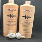 Kerastase Curl Manifesto Bain And Fondant Hydratation 1000ml / 34oz W/ Pumps