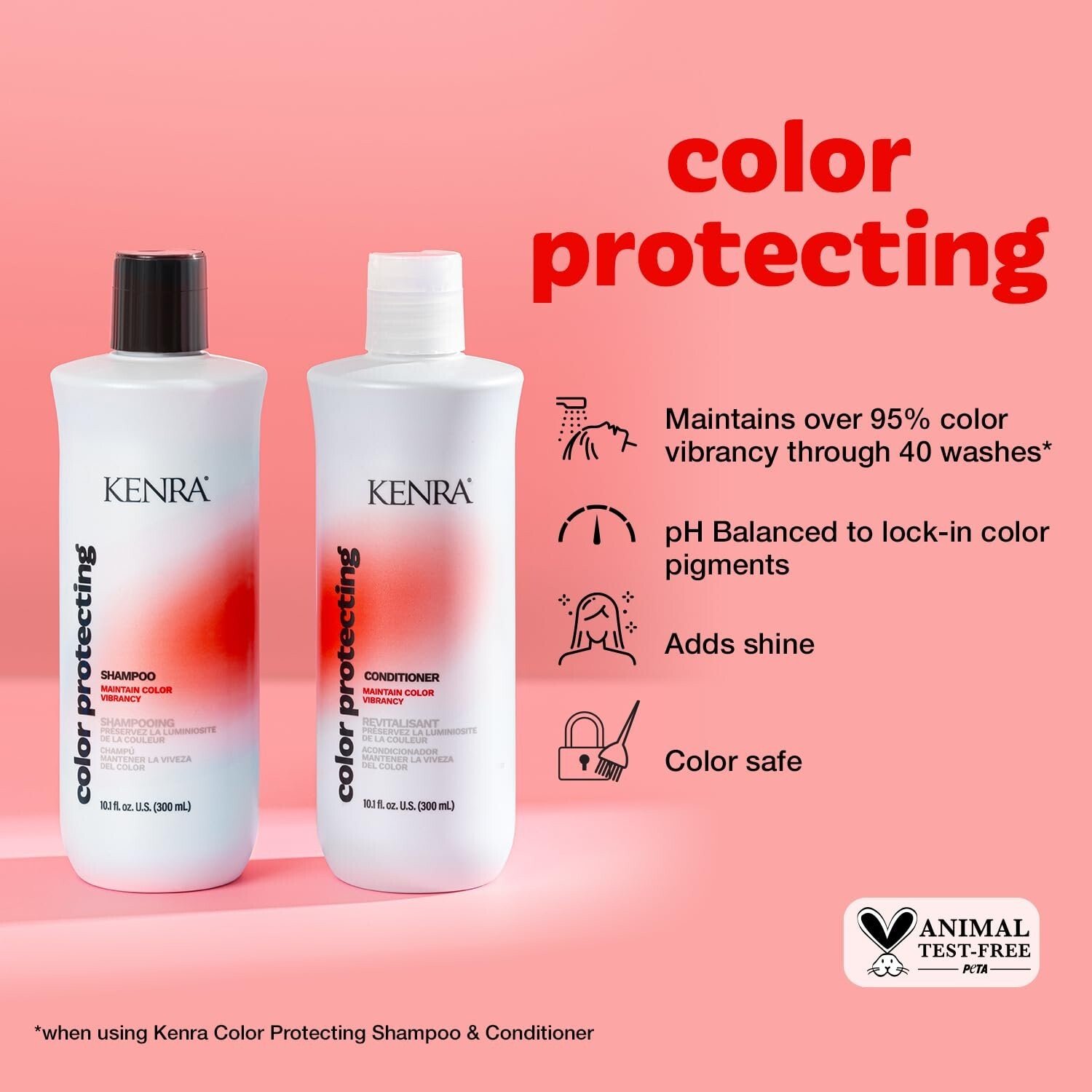 KENRA COLOR PROTECTING Shampoo & Conditioner SET DUO 10.1 OZ FAST SHIPPING