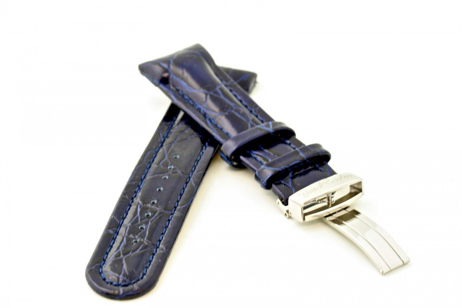 20mm  BLUE LEATHER WATCH BAND JOE RODEO JOJO NEW JO JO