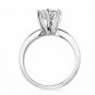 14K White Gold 1.00 CARAT Round Brilliant Cut Solitaire Engagement Ring simulate