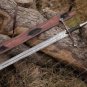 Handmade Damascus Steel Anduril Sword of Narsil the King Aragorn Best Anniversar