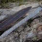 Handmade Damascus Steel VIKING Sword Rosewood Handle Battle Ready Sword /Sheath