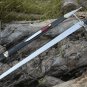 High Corban steel sword custom handmade with leather sheath, gift for him