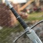 High Corban steel sword custom handmade with leather sheath, gift for him