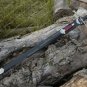 High Corban steel sword custom handmade with leather sheath, gift for him