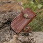 Custom Damascus Folding Knife With Pocket Clip Back Lock Folding Knife Bull Horn