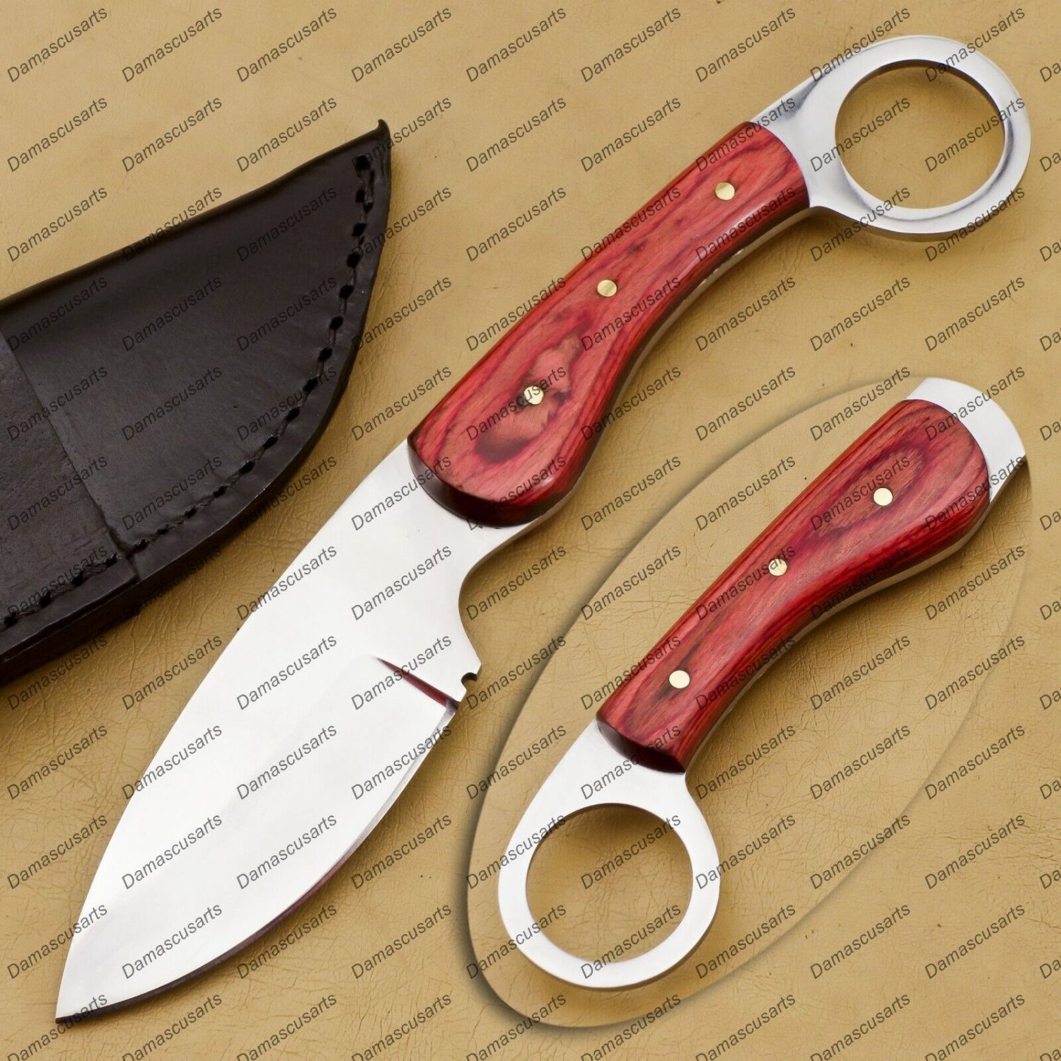 Karambit Knife 9" Fixed Blade Hunting Knife Karambit Knife Steel Hand Made Word
