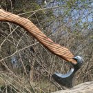 Handmade Viking Axe Custom Forged Carbon Steel Viking Axe with Rose Wood Shaft