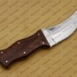 Custom Handmade Carbon Steel Blade Razor Sharp Hunting Knife - Rose Wood Handle