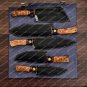 Handmade Damascus Chef set Of 5pcs With Leather,Damascus Knife Set