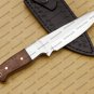 Custom Handmade Hand Forged Damascus Steel Hunting knife survival Machete knife