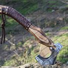 Viking Axe Custom Handmade, Engraved High Carbon Steel Blade, Axe With Sheath