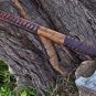 Beautiful Hand-Forged Carbon Steel Hatched Viking Axe | Camping Axe With Sheath