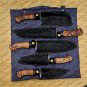 Handmade Damascus set of knife 5pcs Chef - Kitchen knife set cleaver knife & bag
