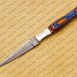 Dagger Knife Handmade Damascus Double Edge Boot Knife Hand Forged + sheath