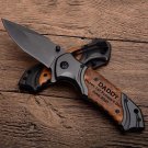 Fathers Day Gift For Dad, First Father's Day Gift, Engraved Pocket Knife+ sheath