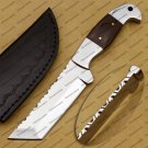 Custom Handmade D2 Steel Hunting Knife, Fixed Blade Bowie Knife with Sheath