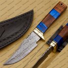 cobra KNIFE 9 Fixed Blade Hunting Bowie Skinner Survival Handmade Damascus Steel