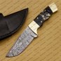 Outdoor Wildlife Camping Hunting Knife, Survival Knife Fix Blade Damascus Knives