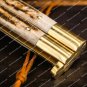 D2 tool Steel Folding Butterfly Knife Stainless Steel dye bone Inserts with Leather Sheath
