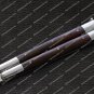 D2 Steel Folding Butterfly Knife Stainless Steel high grains rose wood Inserts Knives Leather Sheath