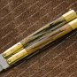 D2 Tool Steel Folding Butterfly Stainless Steel Brass with Bone Inserts World Class Knives + Sheath