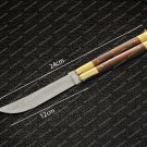 High Carbon Steel Folding butterfly Stainless Steel high grains rose wood Inserts world class knives