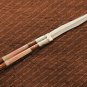High Carbon Steel Folding Butterfly Stainless Steel with Walnut Burl Wood Inserts with Sheath