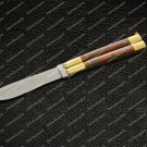 High Carbon Steel Folding butterfly Stainless Steel with walnut brul wood Inserts world class Knives