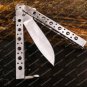 Adonis Set of 2, 12cm&acirc;��blade High Carbon Folding Butterfly Knife World Class Knives with Sheath