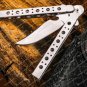 Adonis Set of 2, 12cm&acirc;��blade High Carbon Folding Butterfly Knife World Class Knives with Sheath