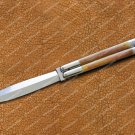 D2 Tool Steel Folding Butterfly Stainless Steel Dye Bone Inserts World Class Knives with Sheath
