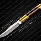 44c Original Folding Butterfly Knife Stainless Steel Brass with Kamagong Wood Inserts with Sheath