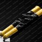 44c Original Folding Butterfly Knife Stainless Steel Brass with Carabao Horn Inserts with Sheath