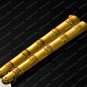 44c Original Folding Butterfly Knife Stainless Steel Brass with Leather Sheath