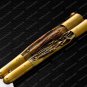 44c Original Folding Butterfly Knife Stainless Steel Brass and Philippine Deer Horn Inserts + Sheath