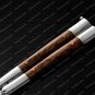 44c Original Folding Butterfly Knife Stainless with Kamagong Wood Inserts with Leather Sheath