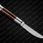 44c Original Folding Butterfly Knife Stainless with Kamagong Wood Inserts with Leather Sheath