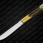 Vg10 Original Folding Butterfly Knife Brass with Visayan Philippine Deer Horn Inserts with Sheath