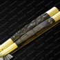 Vg10 Original Folding Butterfly Knife Brass with Carabao Horn Inserts with Sheath