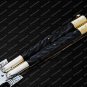 D2 Tool Steel Original Folding Butterfly Knife Brass with Kamagong Wood Inserts with Sheath