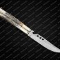 D2 Tool Steel Original Folding Butterfly Knife Brass with Jigged Bone Inserts +cover