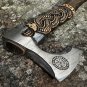 Hand Forged Handmade Carbon Steel Bearded Viking Axes Outdoor Camping Axe Gifts