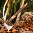 Handmade RAGNAR Viking Forged Axe, Personalized Hatchet, Bearded Battle Axe