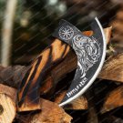 HandMade Pizza Axe, Pizza Slicer Hand forged Viking Pizza Cutter, Viking Bearded