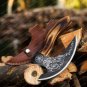 HandMade Pizza Axe, Pizza Slicer Hand forged Viking Pizza Cutter, Viking Bearded
