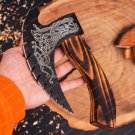 HandMade Pizza Axe, Pizza Slicer Hand forged Viking Pizza Cutter, Viking Bearded