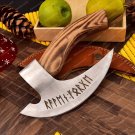 Carbon Steel Etched Pizza Cutter Axe – Stylish Pizza Axe with Sheath