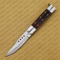 44c Original Folding Butterfly Knife Stainless Steel with Kamagong Wood Inserts with Sheath